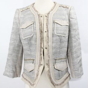 White House Black Market Tweed Jacket Blazer WHBM